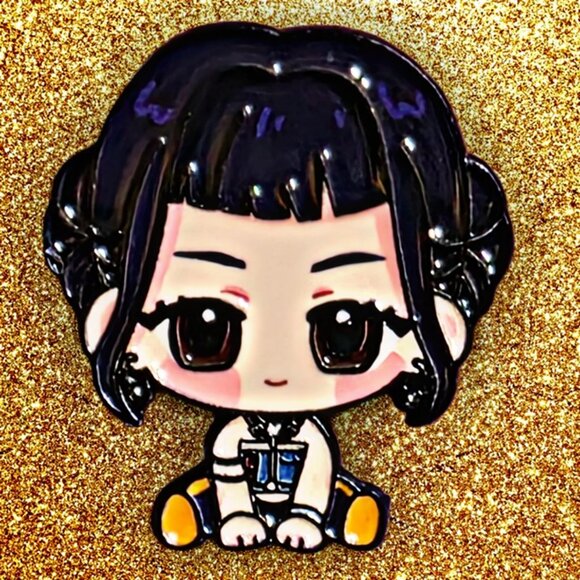 Netflix KPOP Demon Hunters Huntrix Golden Anime Enamel Pin  Mira, Rumi, and Zoey - Picture 3 of 8